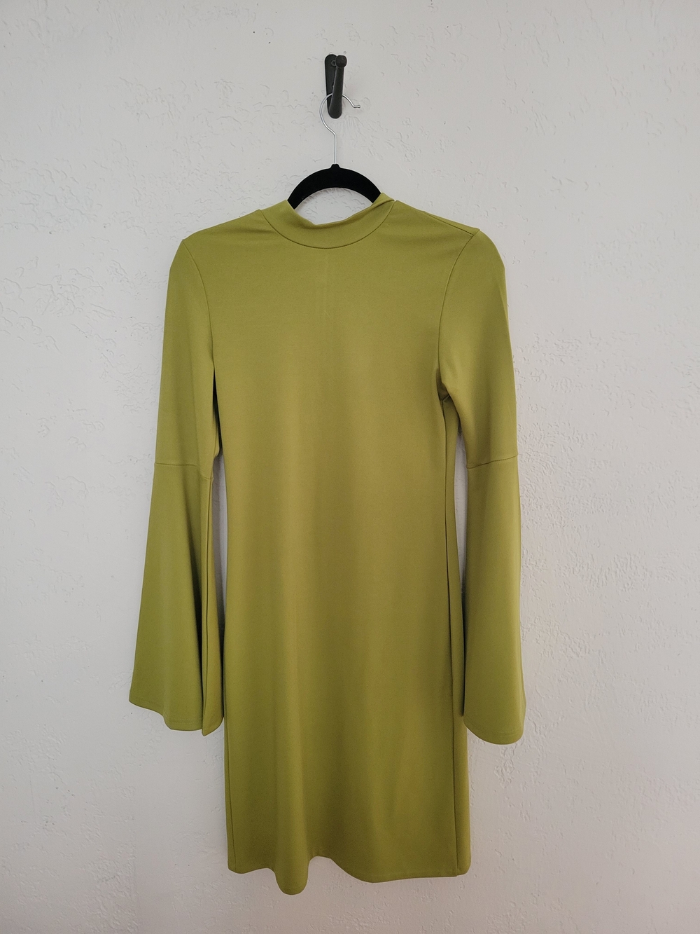 Olive Green Long Sleeve Shift Dress - FHQ Collection NWT